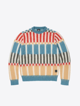 the trilogy tapes TTT | CHECK GRID MOHAIR KNITTED JUMPER