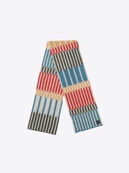 the trilogy tapes TTT | CHECK GRID MOHAIR KNITTED SCARF