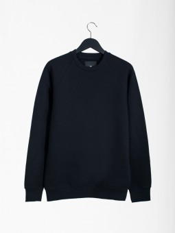 A2 basic raglan sweatshirt | black
