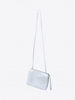 A2 white shiny leather