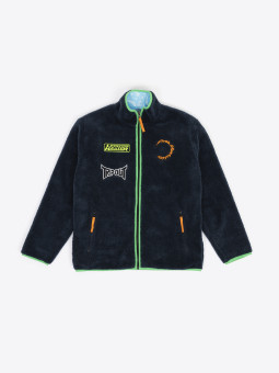 good morning tapes good morning tapes | REVERSIBLE POLAR FLEECE ZIP THRU JACKET | ABYSS KNOWHERE BLUE