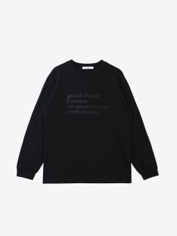 airbag craftworks longsleeve 02 | good music i dance | black with black