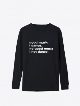 A2 good music i dance | black