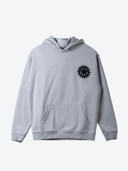 good morning tapes good morning tapes | sun logo fleece pullover | stone
