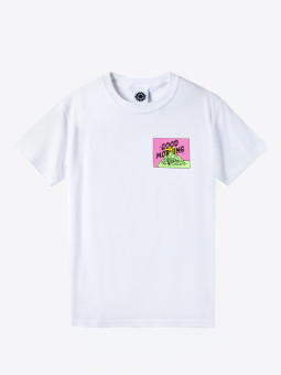 good morning tapes good morning tapes | mountain tee | white
