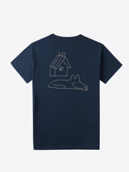 airbag craftworks house dog | back print | night blue